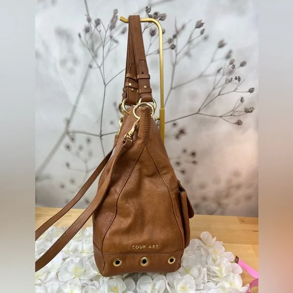 Cour Art Brazilian Leather shoulder and crossbody Tote Bag - Picture 3 of 13